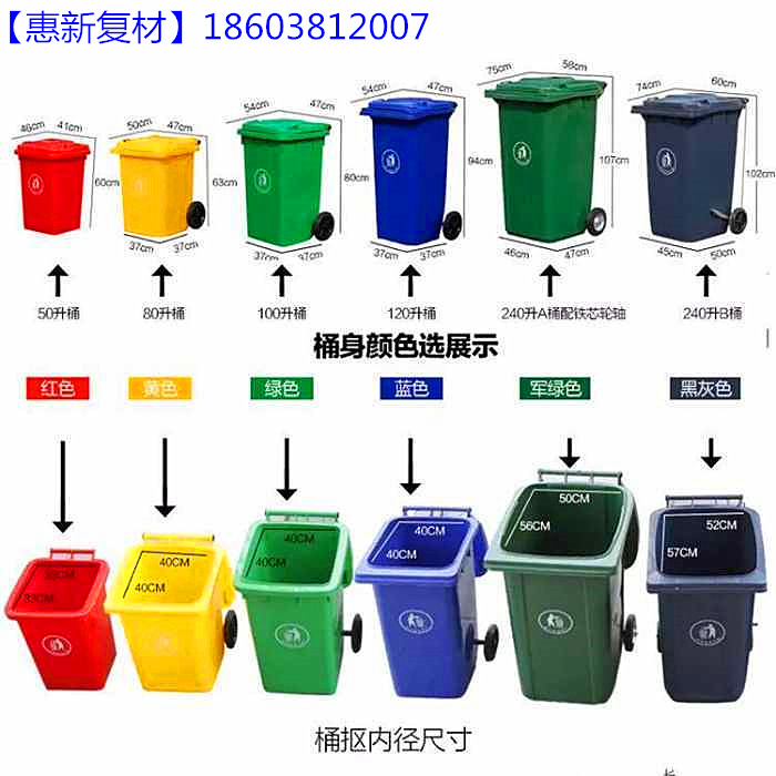 垃圾分类垃圾桶尺寸